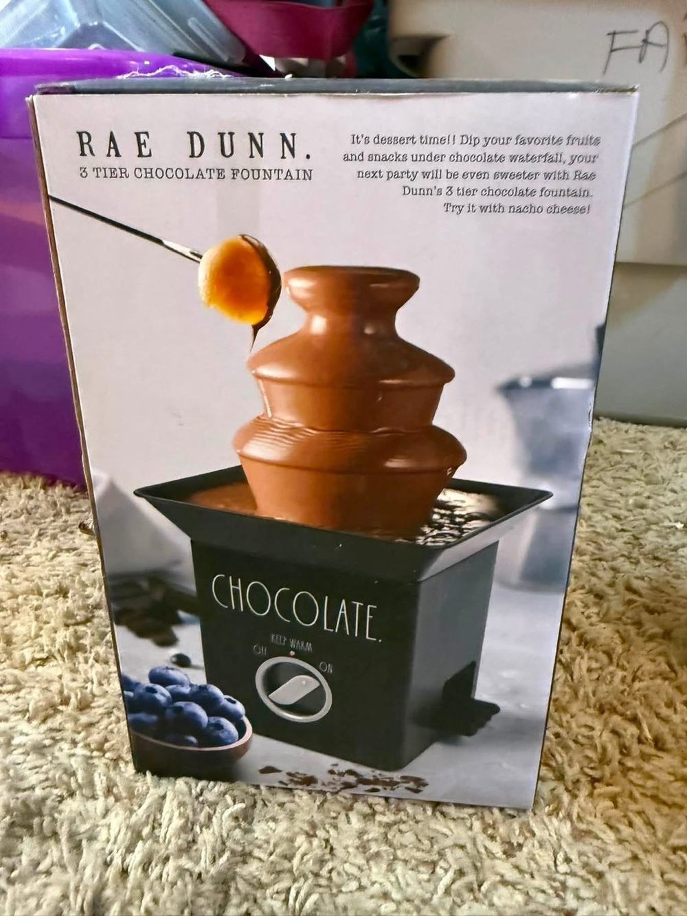 Rae Dunn Black Chocolate Fountain